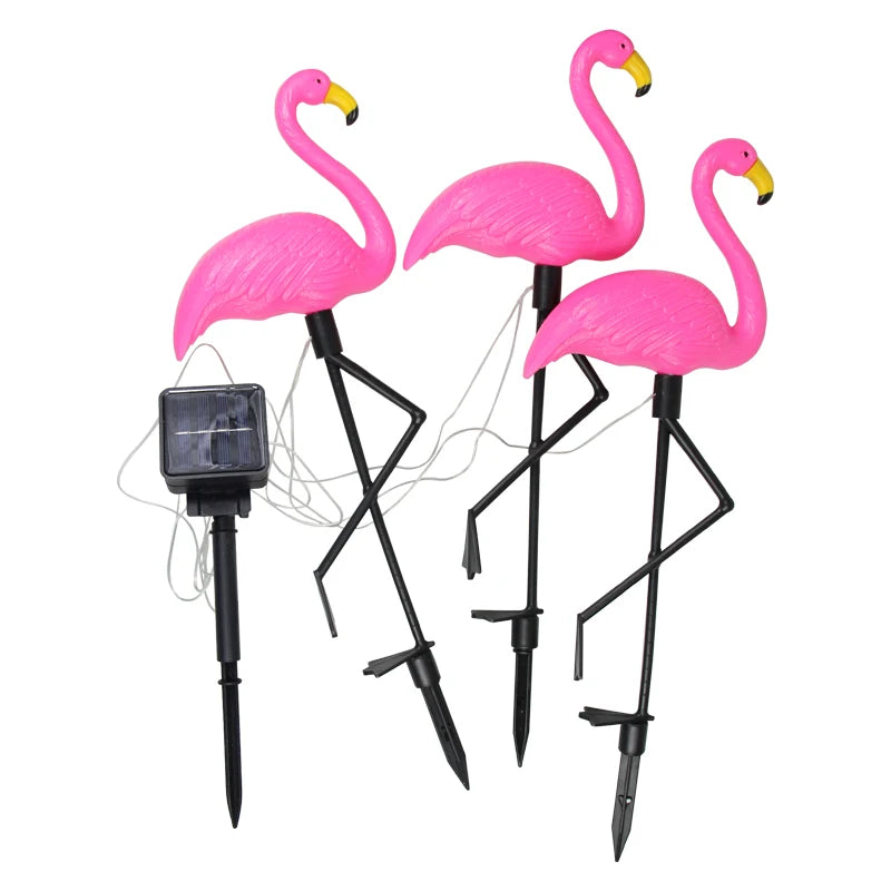 Decorative Solar Flamingo Pathway Light | Outdoor Waterproof Garden Lamp