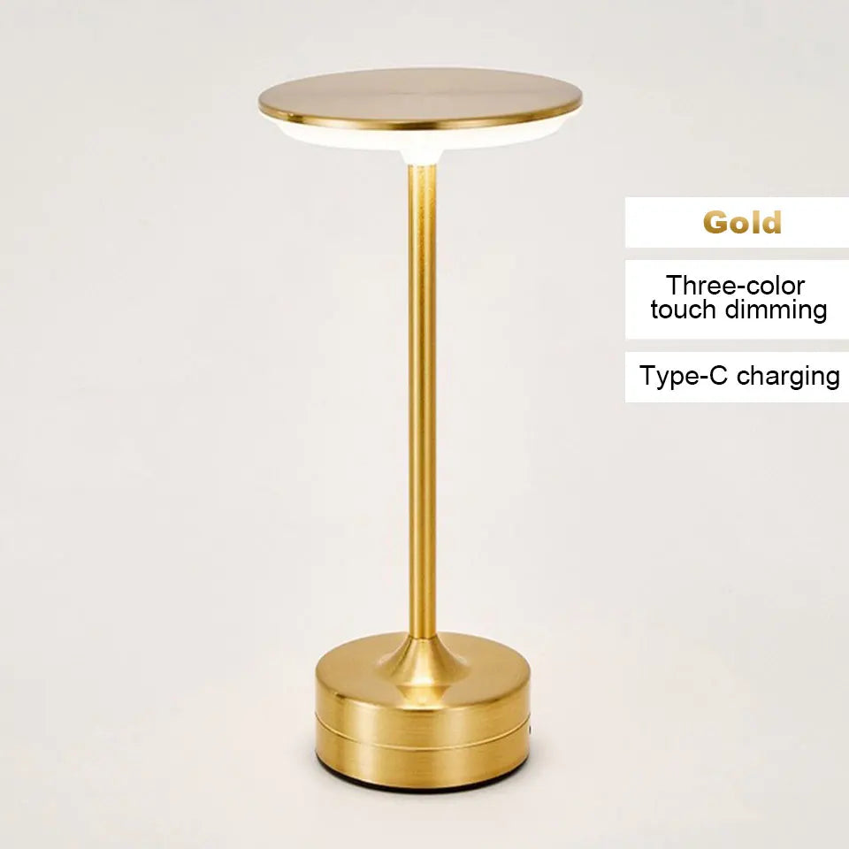 Portable Vintage LED Desk Lamp | Dimmable Touch Light for Home & Office