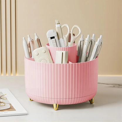 Organizador giratorio para cosméticos | Pinceles, labiales y joyas 