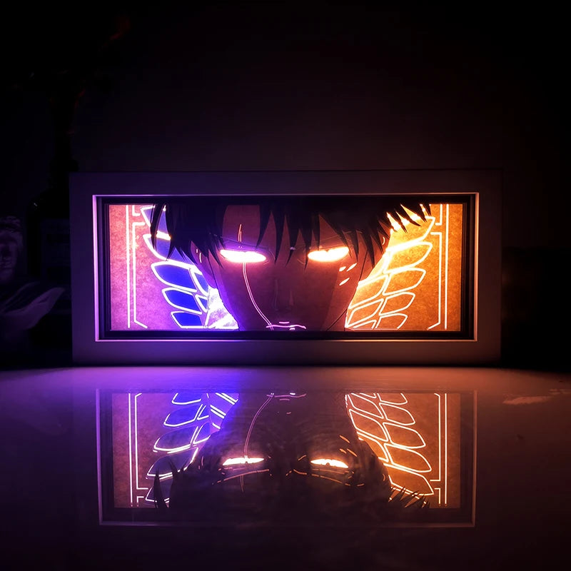Anime-Inspired Paper Cut Light Box | Colourful Atmosphere Night Light with Remote