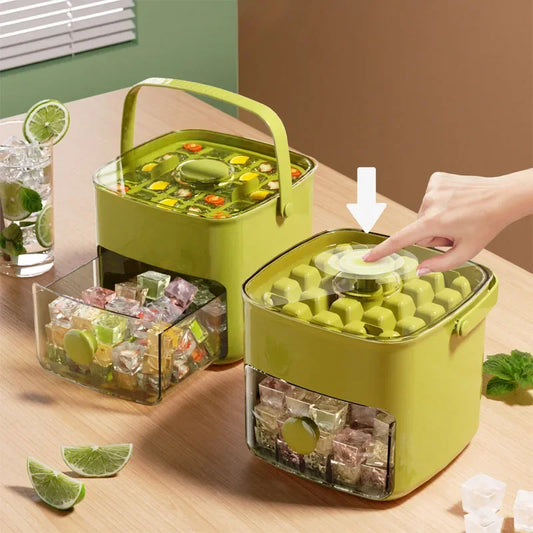 Bandeja compacta para 48 cubitos de hielo | Máquina de hielo casera Easy-Press