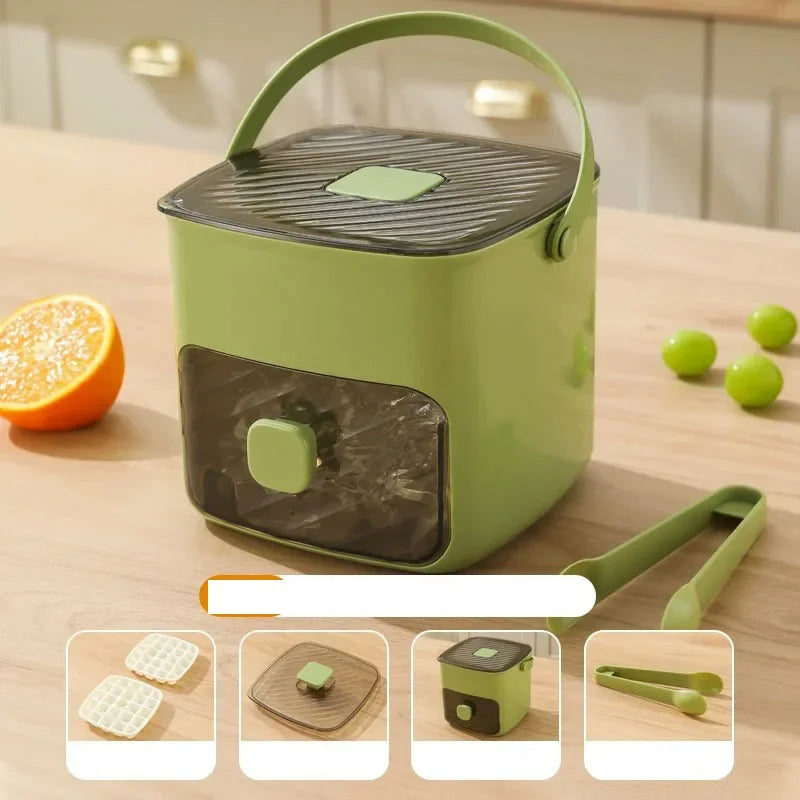 Compact 48-Cube Ice Tray | Easy-Press Homemade Ice Maker