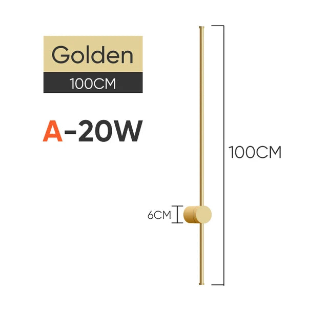 Long Rotatable LED Wall Light | Modern Bedroom & Stair Lighting