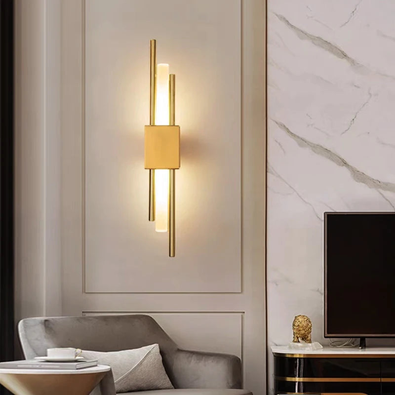 Nordic Rechargeable LED Wall Lamp | Modern Bedside & Stair Lighting
