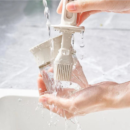 Oil Dispenser Bottle with Silicone Brush | BPA-Free Cooking & BBQ Set