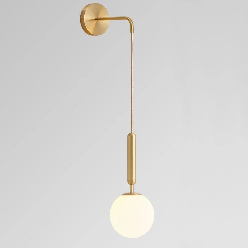 Nordic Glass LED Wall Lamp | Modern Luxury Bedside & Living Room Light