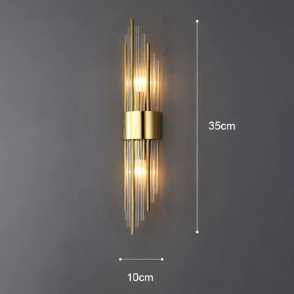 Luxury Gold LED Wall Lamp | Designer Indoor Wall Sconce