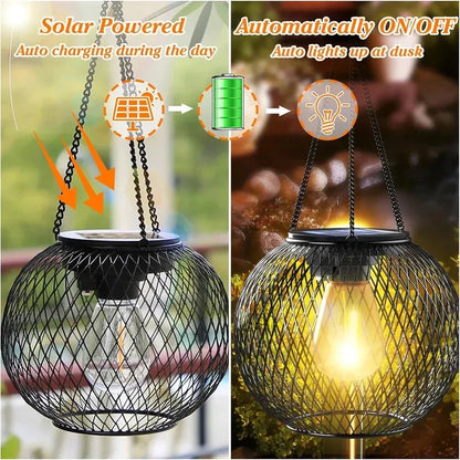 Solar Outdoor Lantern | Waterproof Hanging Decorative Garden Light