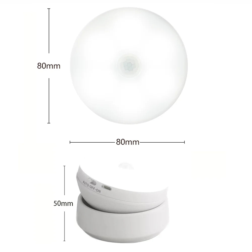 USB-Powered Smart Induction Night Lamp with Auto-On Motion Detection