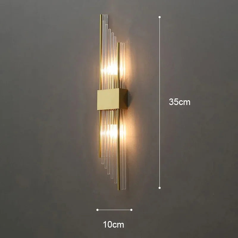 Luxury Gold LED Wall Lamp | Designer Indoor Wall Sconce