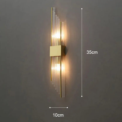 Luxury Gold LED Wall Lamp | Designer Indoor Wall Sconce