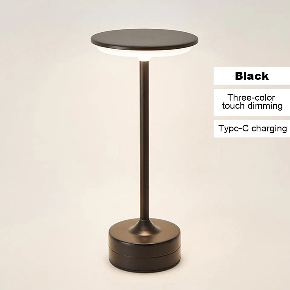 Portable Vintage LED Desk Lamp | Dimmable Touch Light for Home & Office