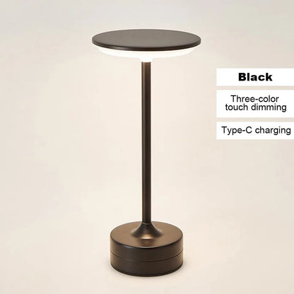 Portable Vintage LED Desk Lamp | Dimmable Touch Light for Home & Office