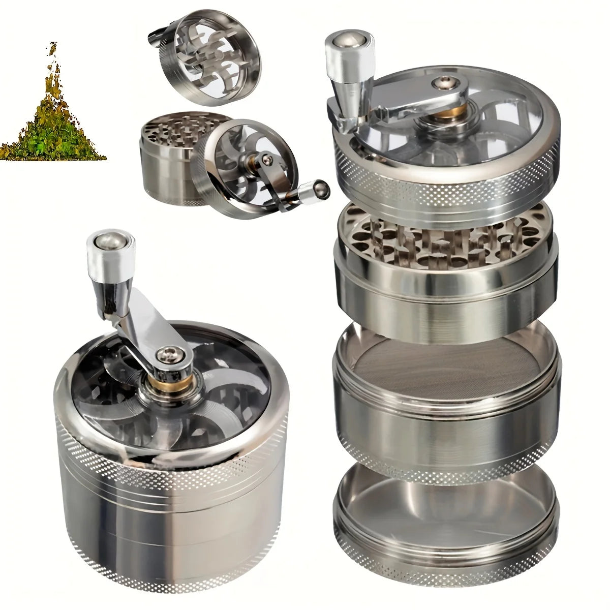 Manual Nut & Hard Spice Grinder | Nutmeg, Peppercorn & Salt Crusher
