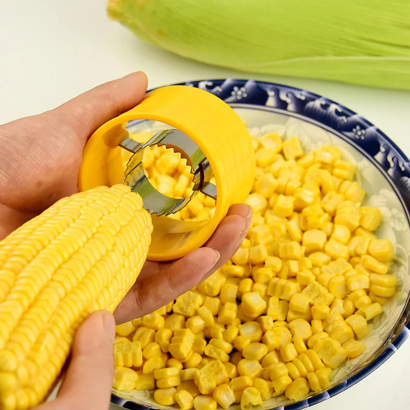 Corn Stripper & Cob Cutter | Quick Kernel Remover Kitchen Tool