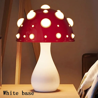 Biomimetic Mushroom Desk Lamp with Tricolour LED | Soft Warm Lighting