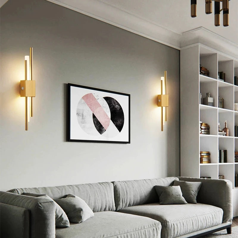 Nordic Rechargeable LED Wall Lamp | Modern Bedside & Stair Lighting