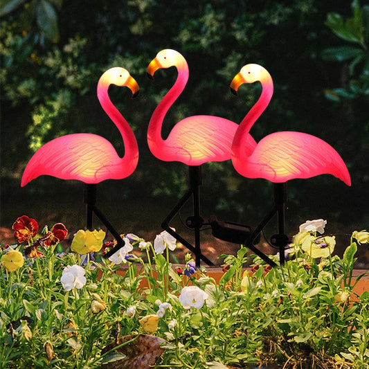 Decorative Solar Flamingo Pathway Light | Outdoor Waterproof Garden Lamp