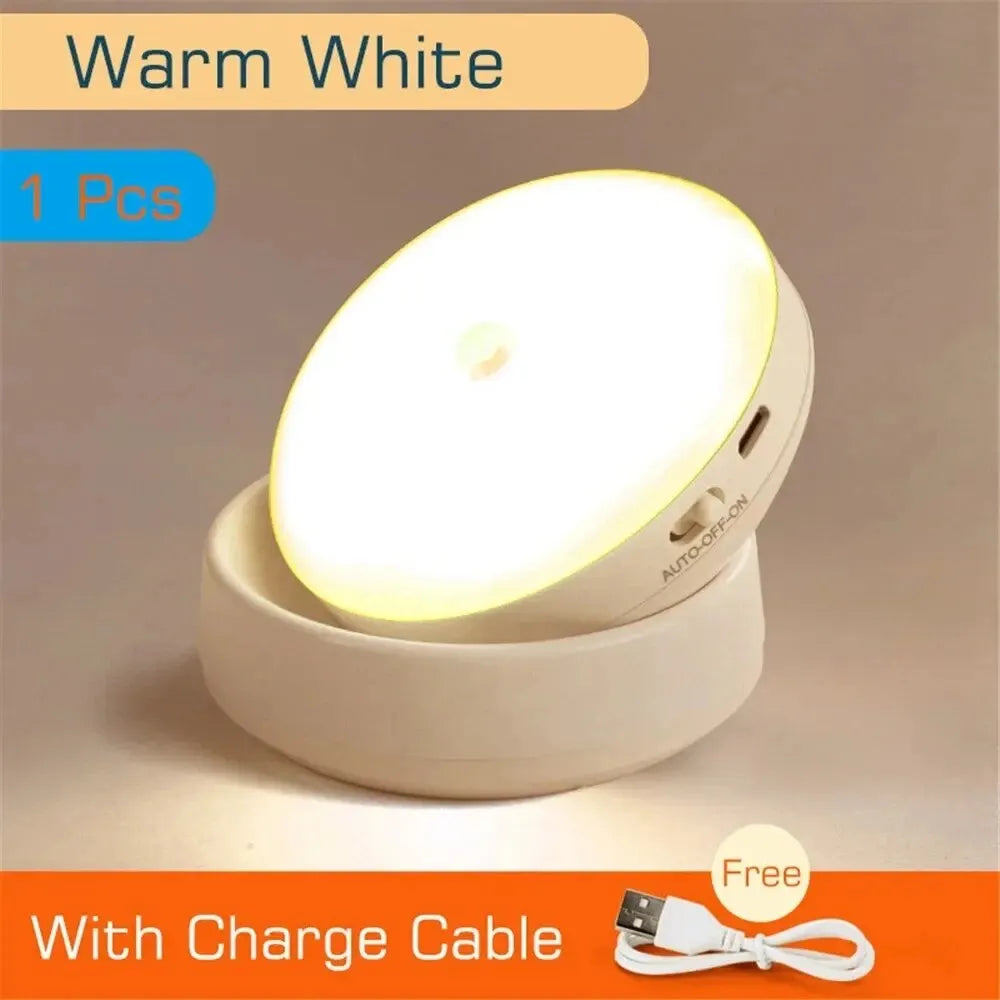 USB-Powered Smart Induction Night Lamp with Auto-On Motion Detection