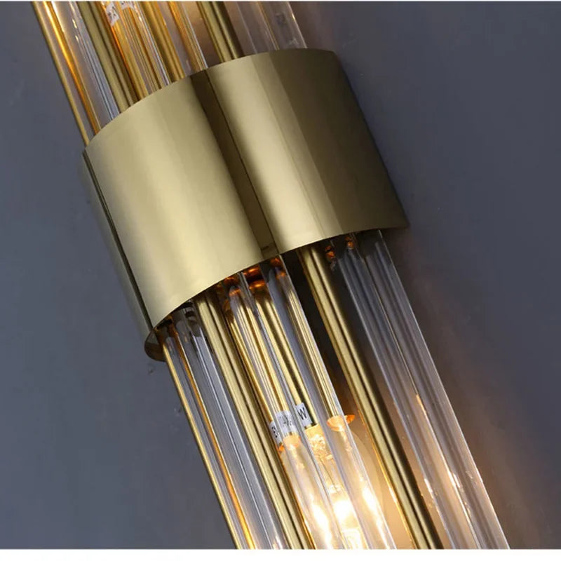 Luxury Gold LED Wall Lamp | Designer Indoor Wall Sconce