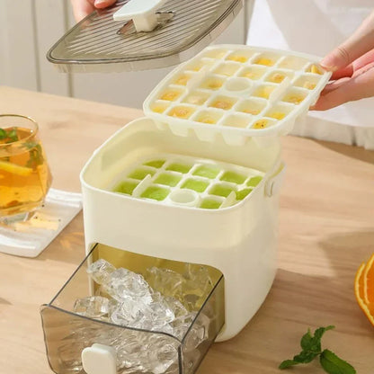 Compact 48-Cube Ice Tray | Easy-Press Homemade Ice Maker
