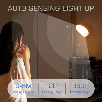 USB-Powered Smart Induction Night Lamp with Auto-On Motion Detection