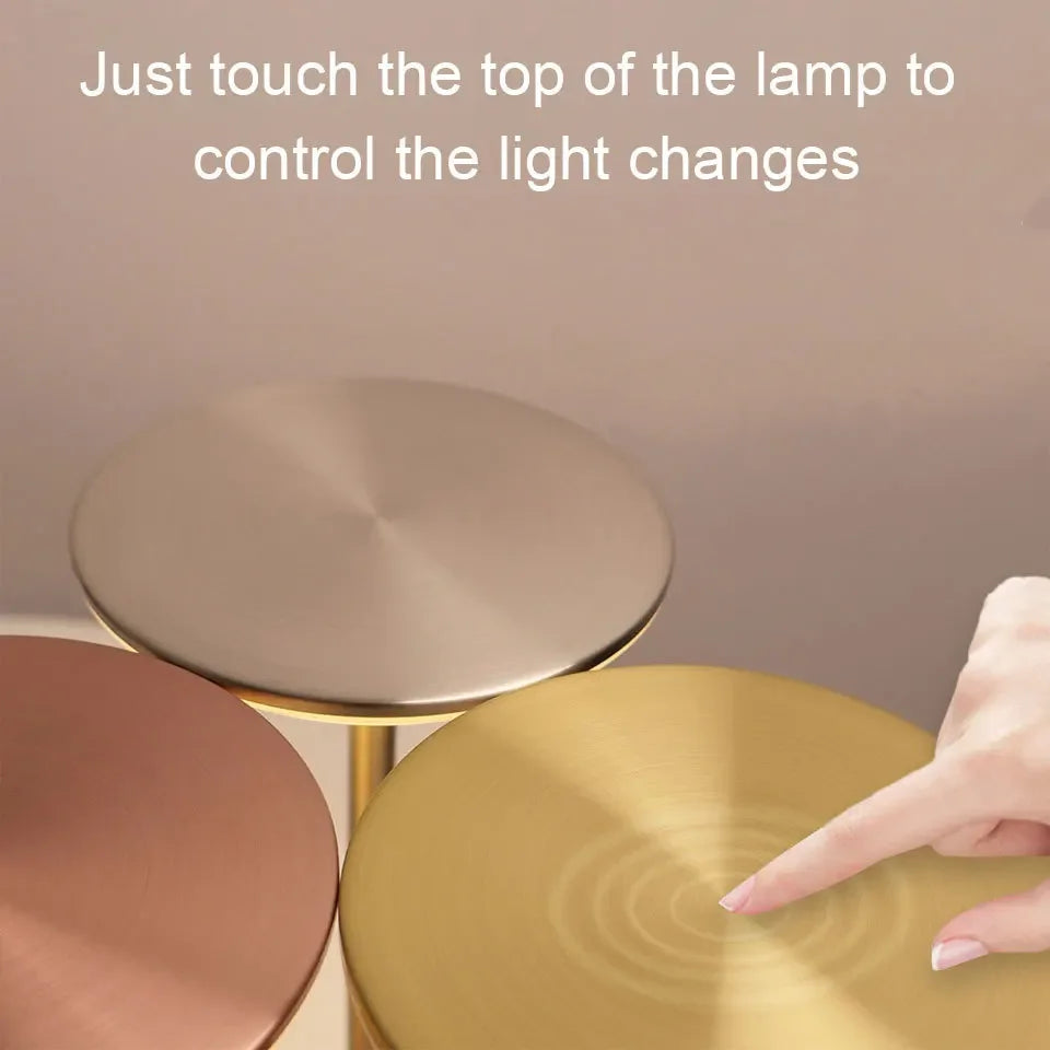Portable Vintage LED Desk Lamp | Dimmable Touch Light for Home & Office