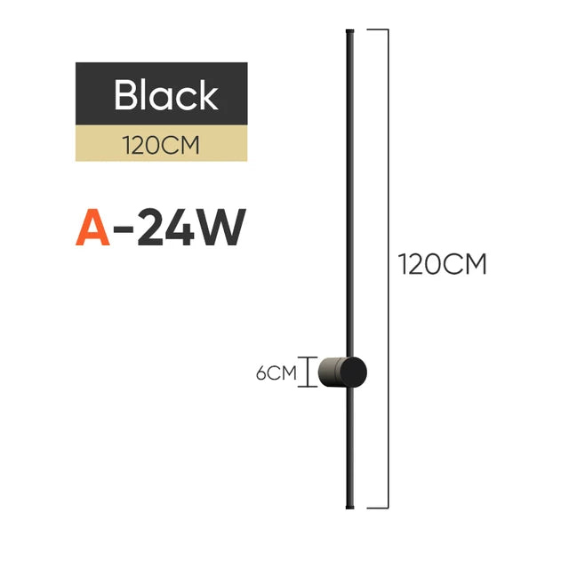 Long Rotatable LED Wall Light | Modern Bedroom & Stair Lighting