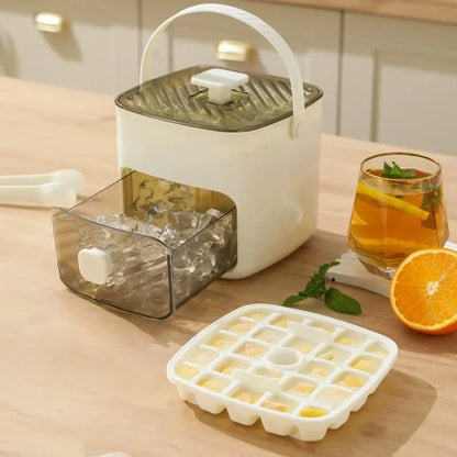 Compact 48-Cube Ice Tray | Easy-Press Homemade Ice Maker