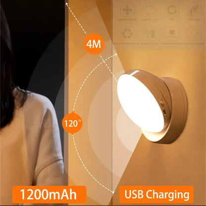 USB-Powered Smart Induction Night Lamp with Auto-On Motion Detection