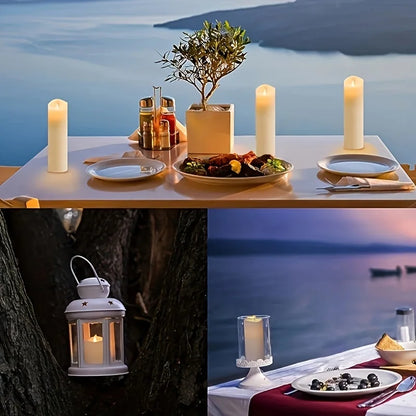 Flameless LED Candles with Remote & Timer | Indoor & Outdoor Set