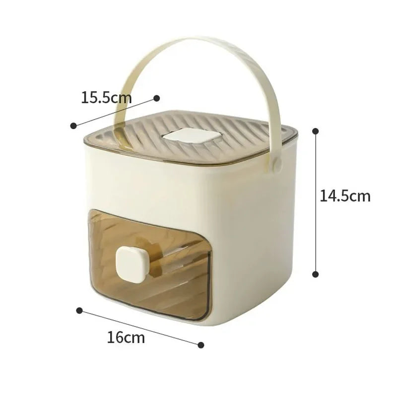 Compact 48-Cube Ice Tray | Easy-Press Homemade Ice Maker