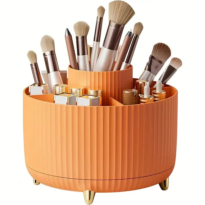 Organizador giratorio para cosméticos | Pinceles, labiales y joyas 
