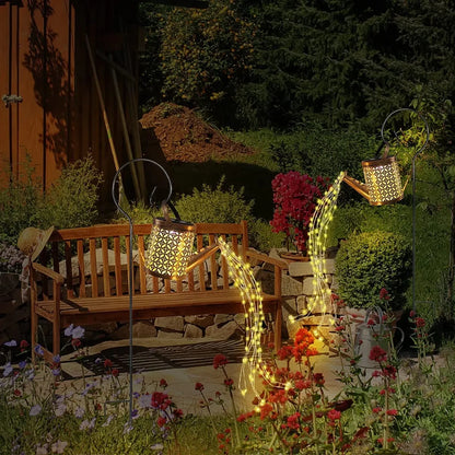 Solar Watering Can Garden Light | Waterproof Hanging Outdoor Lantern