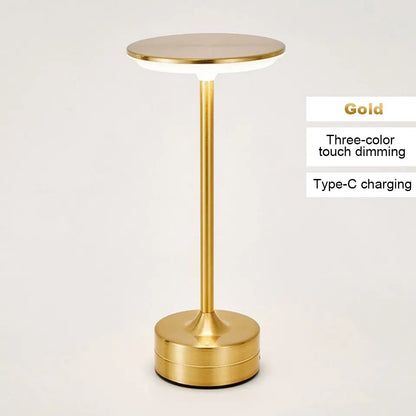 Portable Vintage LED Desk Lamp | Dimmable Touch Light for Home & Office