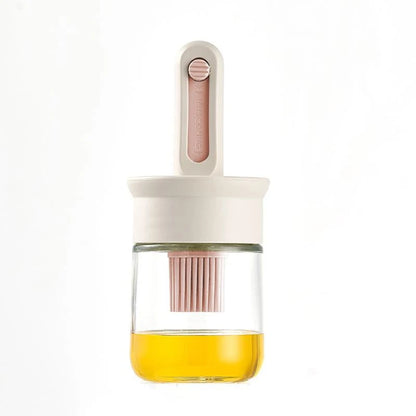 Oil Dispenser Bottle with Silicone Brush | BPA-Free Cooking & BBQ Set