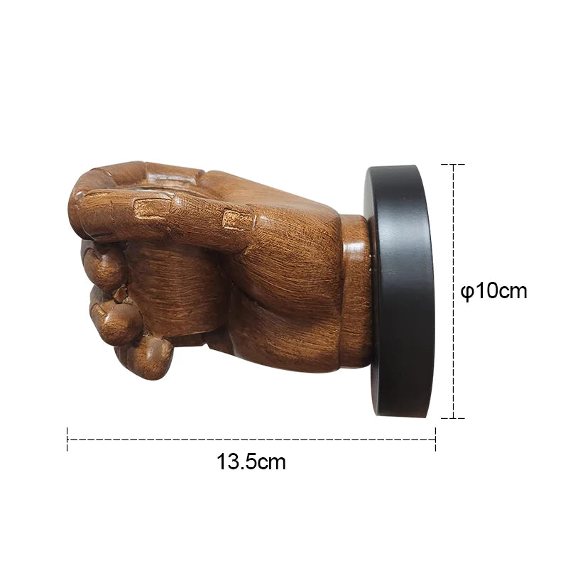 Nordic Retro Hand Wall Lamp | Artistic Resin Fist Wall Sconce
