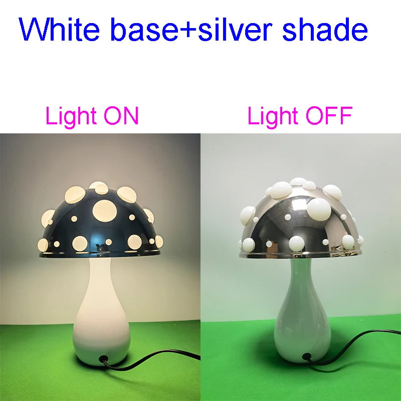 Biomimetic Mushroom Desk Lamp with Tricolour LED | Soft Warm Lighting