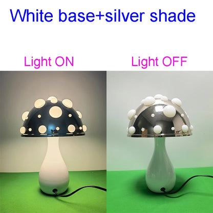 Biomimetic Mushroom Desk Lamp with Tricolour LED | Soft Warm Lighting