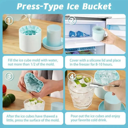Small Ice Cube Silicone Mould | Flexible, Non-Break Ice Tray