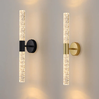 Modern Crystal Rod LED Wall Sconce | Nordic Bedroom & Living Room Light