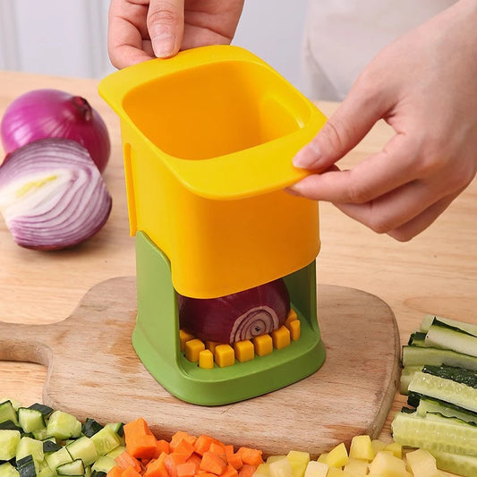 Picadora de verduras todo en uno | Picadora rápida de cebolla, pepino y patata 