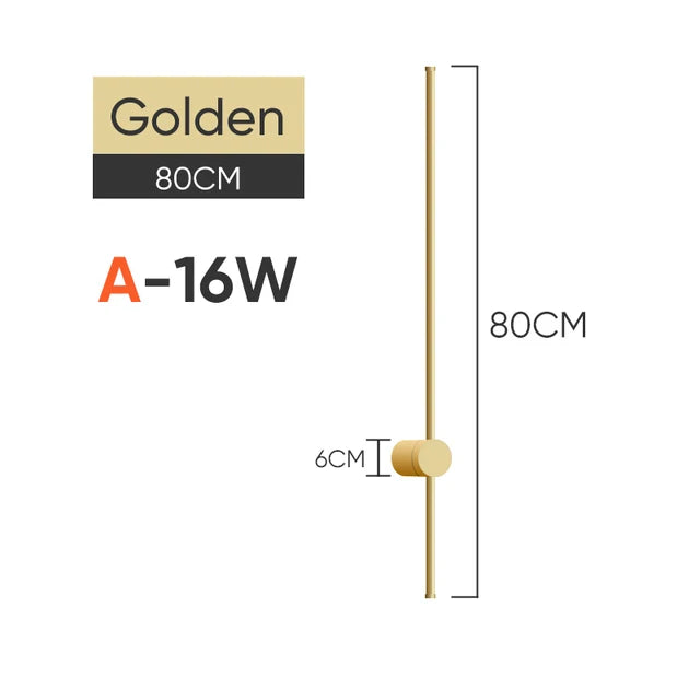 Long Rotatable LED Wall Light | Modern Bedroom & Stair Lighting