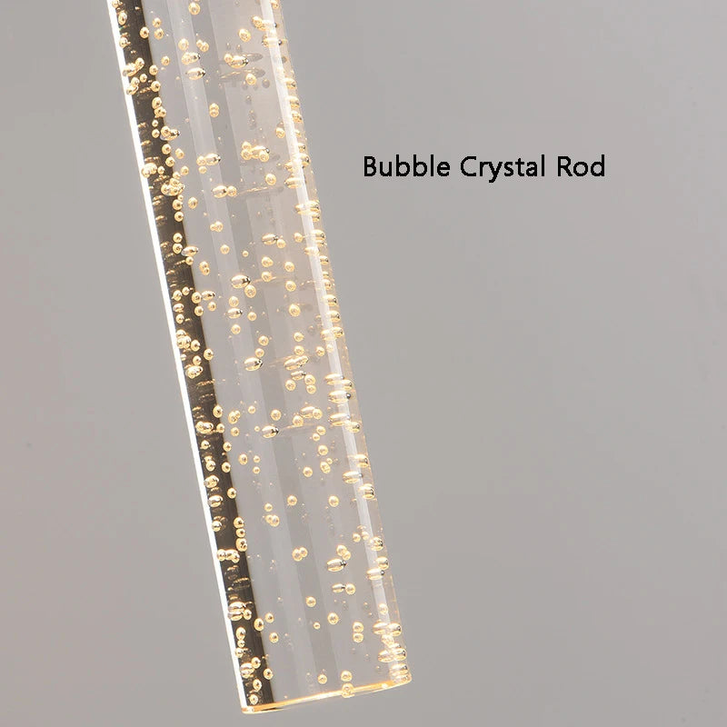 Modern Crystal Rod LED Wall Sconce | Nordic Bedroom & Living Room Light