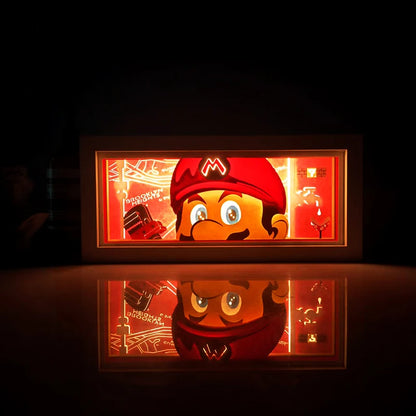Anime-Inspired Paper Cut Light Box | Colourful Atmosphere Night Light with Remote