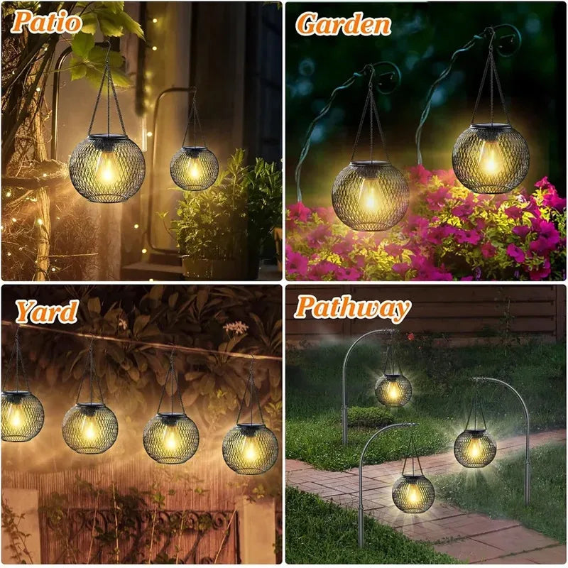 Solar Outdoor Lantern | Waterproof Hanging Decorative Garden Light