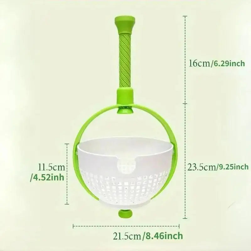Rotating Drainage Basket for Fruit & Vegetables | Quick Wash and Dry Kitchen Strainer