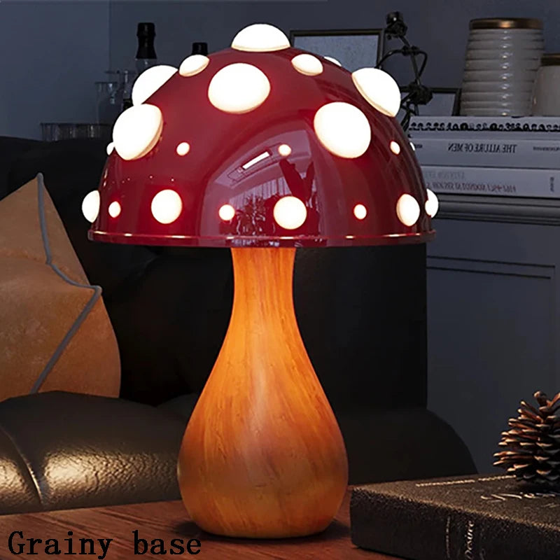 Biomimetic Mushroom Desk Lamp with Tricolour LED | Soft Warm Lighting