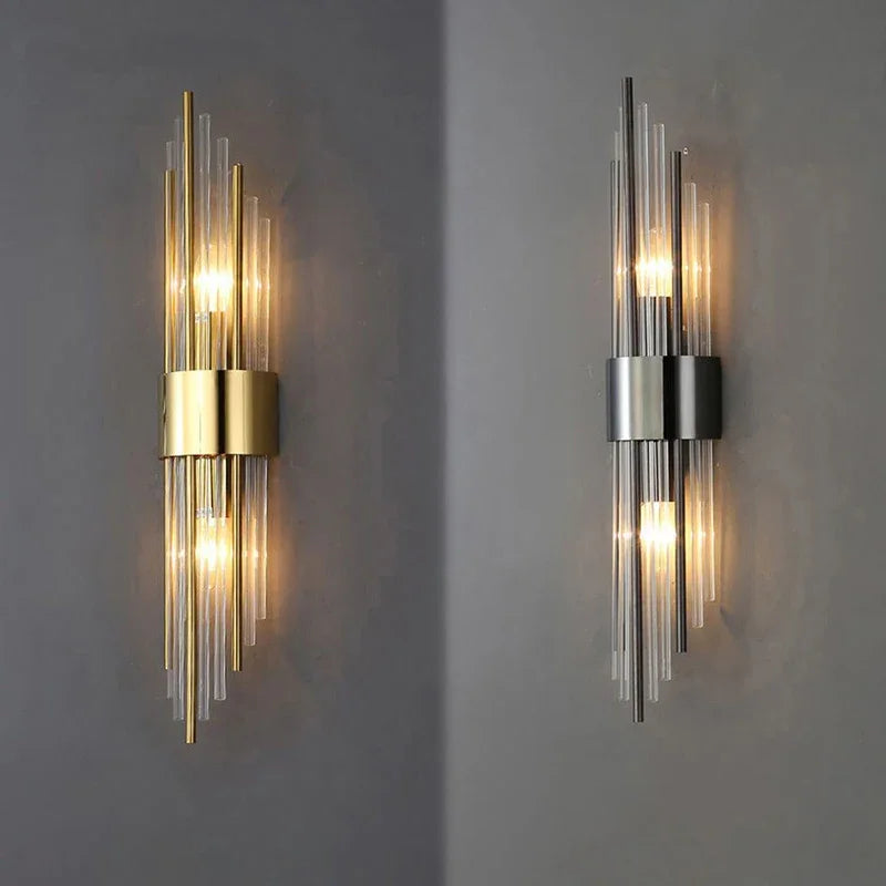 Luxury Gold LED Wall Lamp | Designer Indoor Wall Sconce