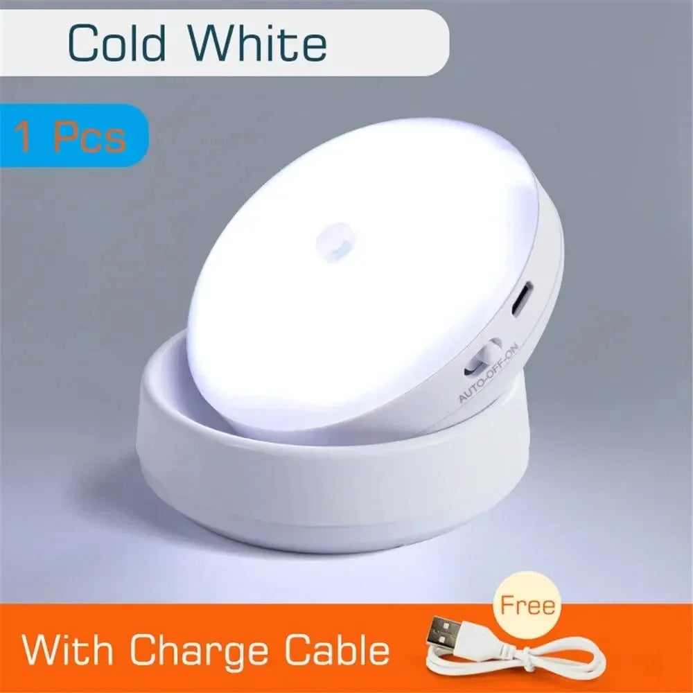USB-Powered Smart Induction Night Lamp with Auto-On Motion Detection